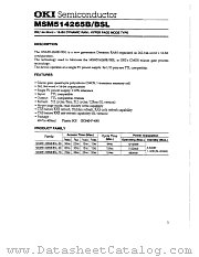 MSM514265B datasheet pdf OKI electronic components