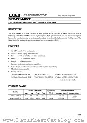 MSM514400E datasheet pdf OKI electronic components