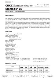 MSM518122 datasheet pdf OKI electronic components