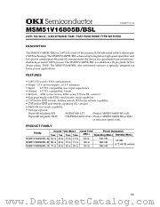 MSM51V16805B datasheet pdf OKI electronic components