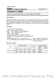MSM51V17405F datasheet pdf OKI electronic components