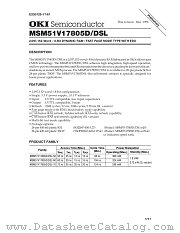 MSM51V17805DSL datasheet pdf OKI electronic components