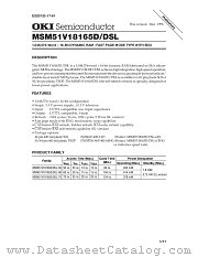 MSM51V18165D datasheet pdf OKI electronic components