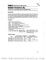 MSM51V4400SL datasheet pdf OKI electronic components