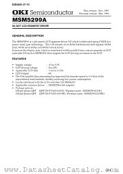 MSM5299AGS-BK datasheet pdf OKI electronic components