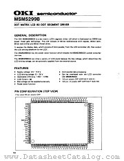 MSM5299B datasheet pdf OKI electronic components