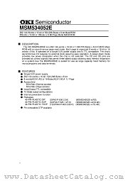 MSM534052E datasheet pdf OKI electronic components