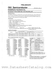 MSM54V16255A datasheet pdf OKI electronic components