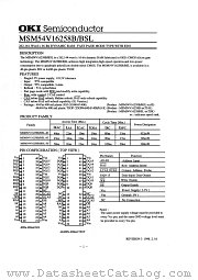 MSM54V16258BSL datasheet pdf OKI electronic components
