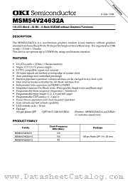 MSM54V24632A datasheet pdf OKI electronic components