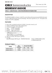MSM56V16800E datasheet pdf OKI electronic components