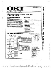 MSM5832 datasheet pdf OKI electronic components