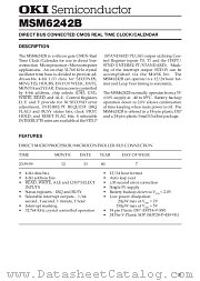 MSM6242B datasheet pdf OKI electronic components