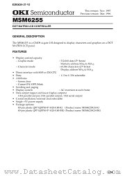 MSM6255 datasheet pdf OKI electronic components