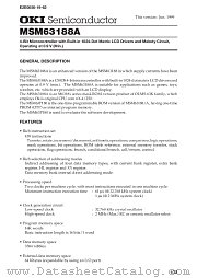 MSM63188A datasheet pdf OKI electronic components