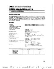 MSM6378A datasheet pdf OKI electronic components