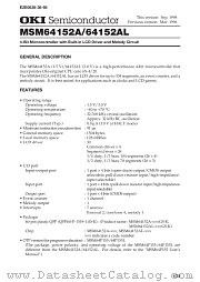 MSM64152AL datasheet pdf OKI electronic components