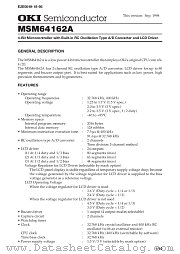 MSM64162A datasheet pdf OKI electronic components