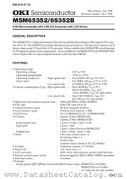 MSM65352B datasheet pdf OKI electronic components