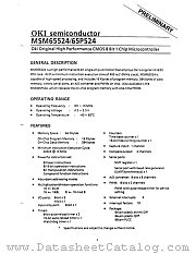 MSM65524 datasheet pdf OKI electronic components