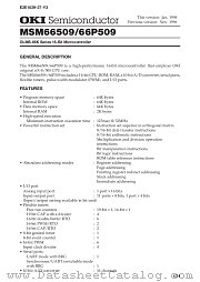 MSM66509 datasheet pdf OKI electronic components