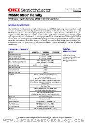 MSM66587 datasheet pdf OKI electronic components
