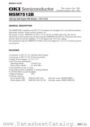 MSM7512B datasheet pdf OKI electronic components