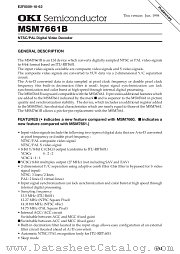 MSM7661B datasheet pdf OKI electronic components