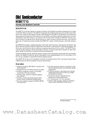 MSM7712 datasheet pdf OKI electronic components