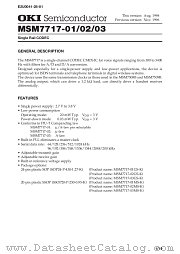 MSM7717-02 datasheet pdf OKI electronic components