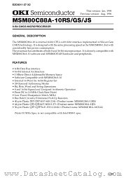 MSM80C88A-10RS datasheet pdf OKI electronic components