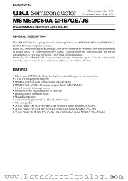 MSM82C59A-2JS datasheet pdf OKI electronic components