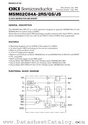MSM82C84A-2RS datasheet pdf OKI electronic components