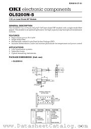 OL5200N-5 datasheet pdf OKI electronic components