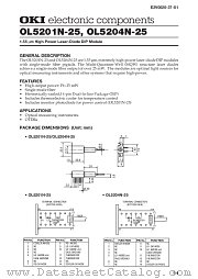 OL5204N-25 datasheet pdf OKI electronic components