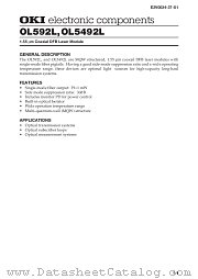 OL592L datasheet pdf OKI electronic components