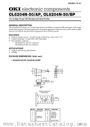 OL6204N-50AP datasheet pdf OKI electronic components
