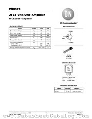 2N3819-D datasheet pdf ON Semiconductor