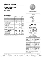 2N3903-D datasheet pdf ON Semiconductor