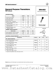2N4403-D datasheet pdf ON Semiconductor