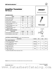 2N5087-D datasheet pdf ON Semiconductor