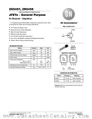 2N5457-D datasheet pdf ON Semiconductor