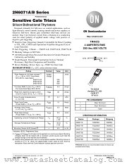 2N6071-D datasheet pdf ON Semiconductor