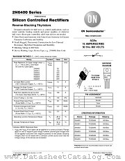 2N6400-D datasheet pdf ON Semiconductor