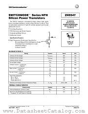 2N6547-D datasheet pdf ON Semiconductor