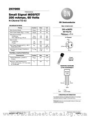 2N7000-D datasheet pdf ON Semiconductor