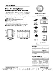 74FST3253-D datasheet pdf ON Semiconductor