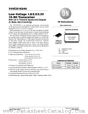 74VCX16245-D datasheet pdf ON Semiconductor
