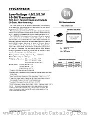 74VCXH16245-D datasheet pdf ON Semiconductor