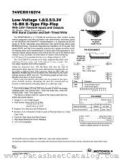 74VCXH16374-D datasheet pdf ON Semiconductor